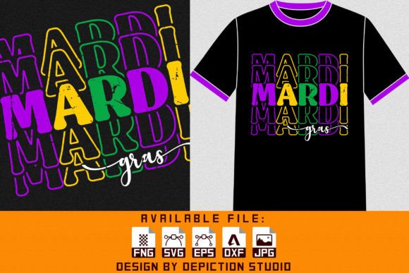 Download Mardi Gras T-Shirt Print Template - Premium Resources