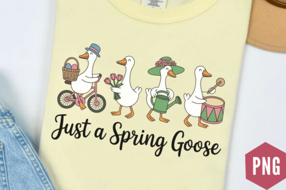 Download Just a Spring Cute Goose PNG Design - Cute goose png Collection