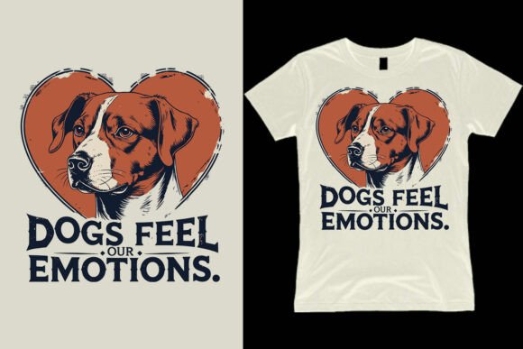 Download Dogs Feel Our Emotions T Shirt Design - Premium Resources