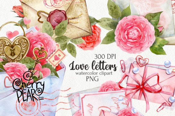 Download Love Letter Clipart, Watercolor Love PNG - Love letter clipart Collection