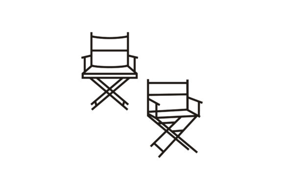 Download Movie Film Director Chair Line Art Logo - Film Collection
