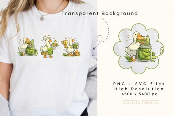 Download Pickles Lover with Cute Goose PNG SVG - Cute goose png Collection